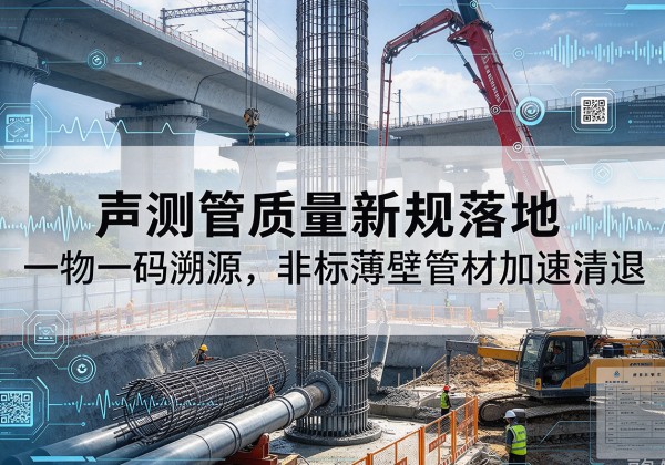 伊春声测管质量新规落地，一物一码溯源，非标薄壁管材加速清退