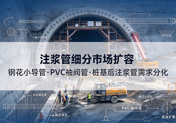 伊春注浆管细分市场扩容，隧道钢花小导管、PVC 袖阀管、桩基后注浆管需求分化